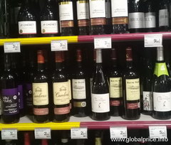 Prices for alcohol in Paris, Red wine